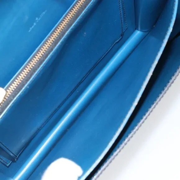 Authentic LOUIS VUITTON Epi Osh Shoulder Bag Black Blue M52445 LV - Picture 2 of 16